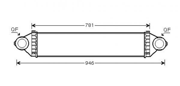 Refroidisseur d'air (Intercooler) Mercedes-Benz Classe A W-169 CDI
