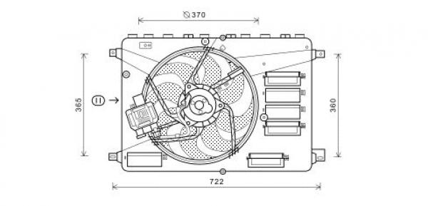Ventilateur de refroidissement Ford Mondeo
