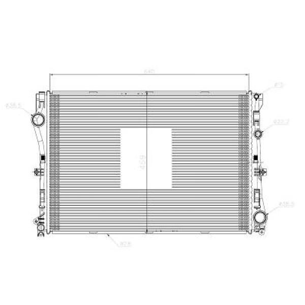 Radiateur Mercedes-Benz MERDCEDES Classe C W-205